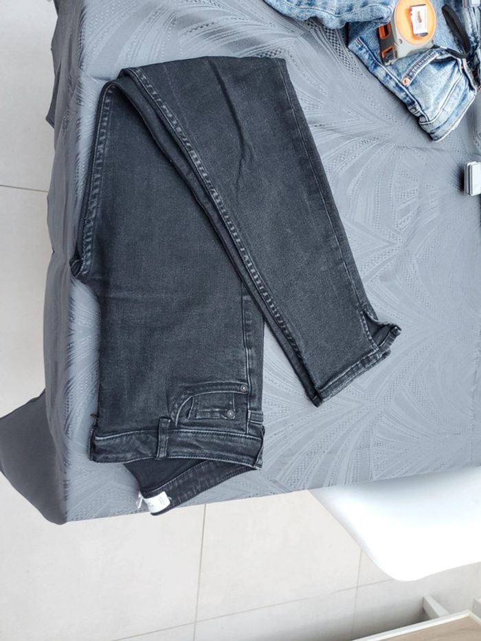 Pantalon jean slim noir Mango 32 - photo numéro 8