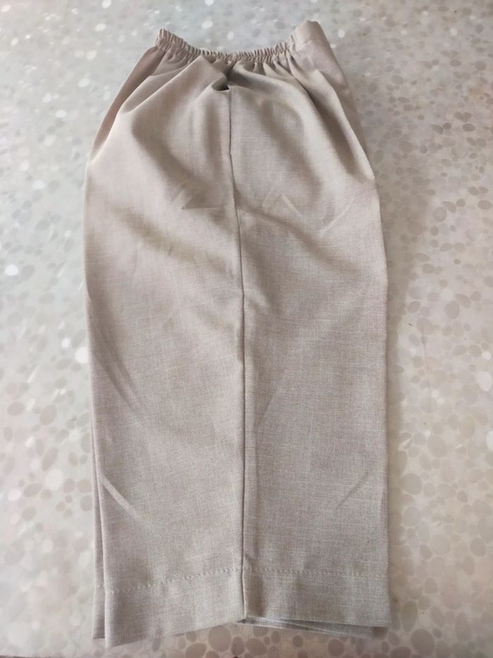 Pantacourt femme taille 46/48 beige. - photo numéro 7