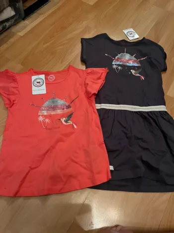 Ensemble robe et t shirt fille 6 ans la compagnie des petits LCDP
