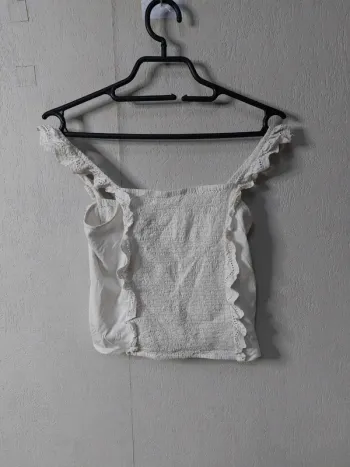 Haut débardeur blanc "Kiabi"