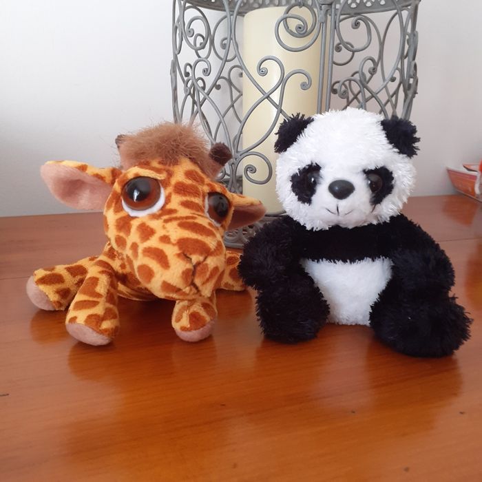 Peluches-doudous Bébés Panda et Girafe - photo numéro 3