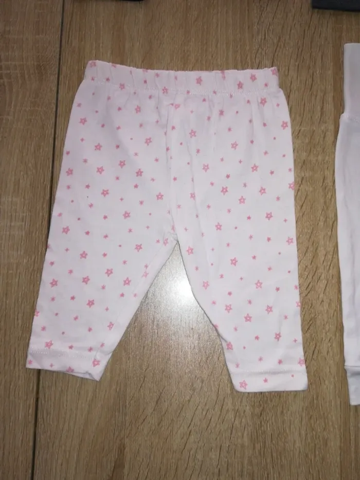 Lot de 6 pantalons leggings, été, bébé fille, 3/6mois - photo numéro 8