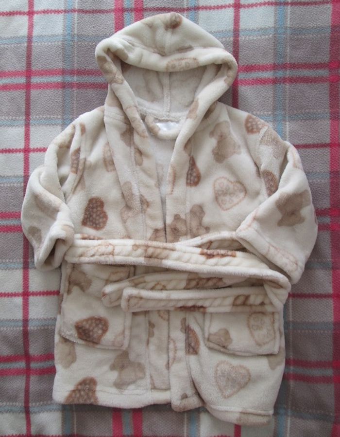 Peignoir de chambre beige et marron SENSEI 4 ANS