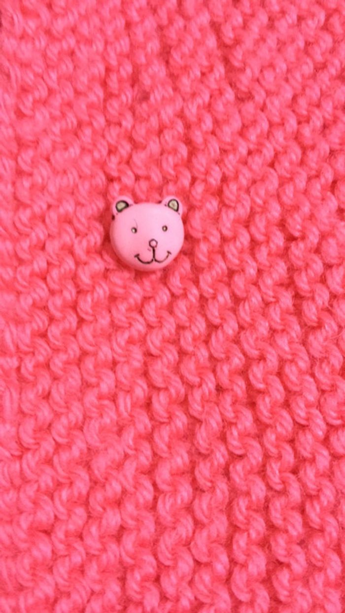 Gilet fait mains 0-3 mois - photo numéro 2