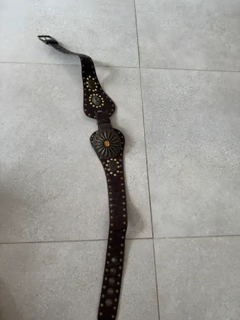 Ceinture marron vintage, très bon état ,100cm