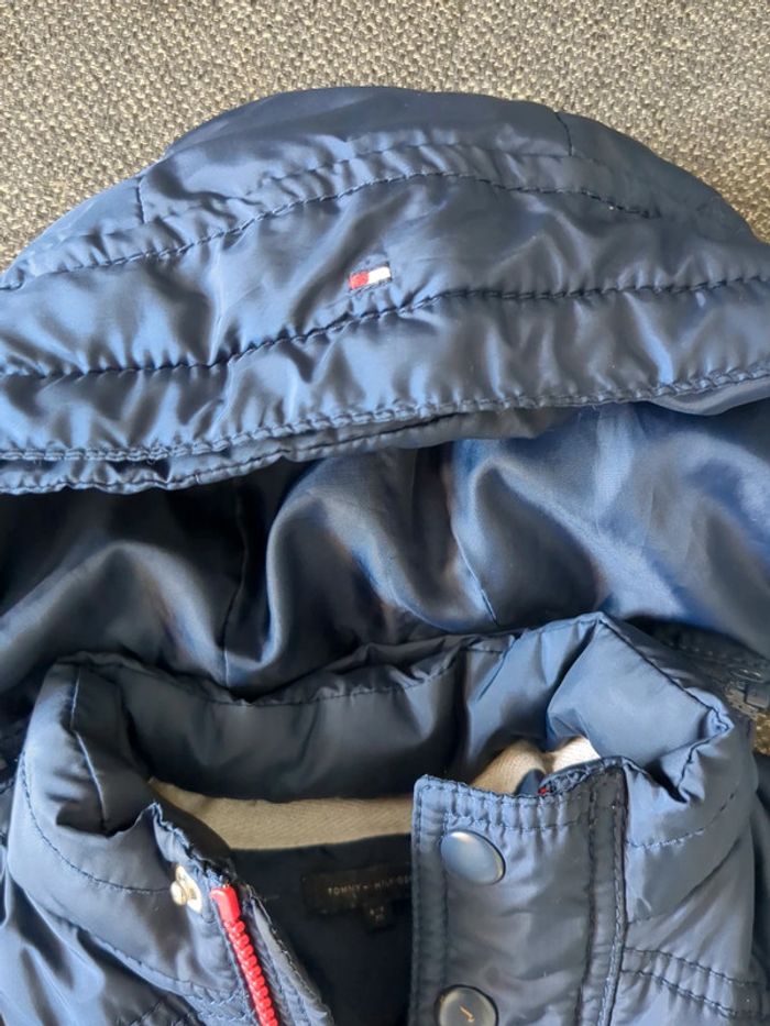 Manteau tommy Hilfiger bébé 6-9 mois marine - photo numéro 5