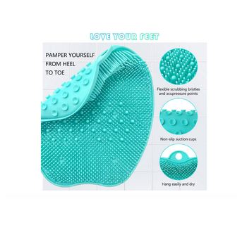 Tapis massage pour pieds turquoise