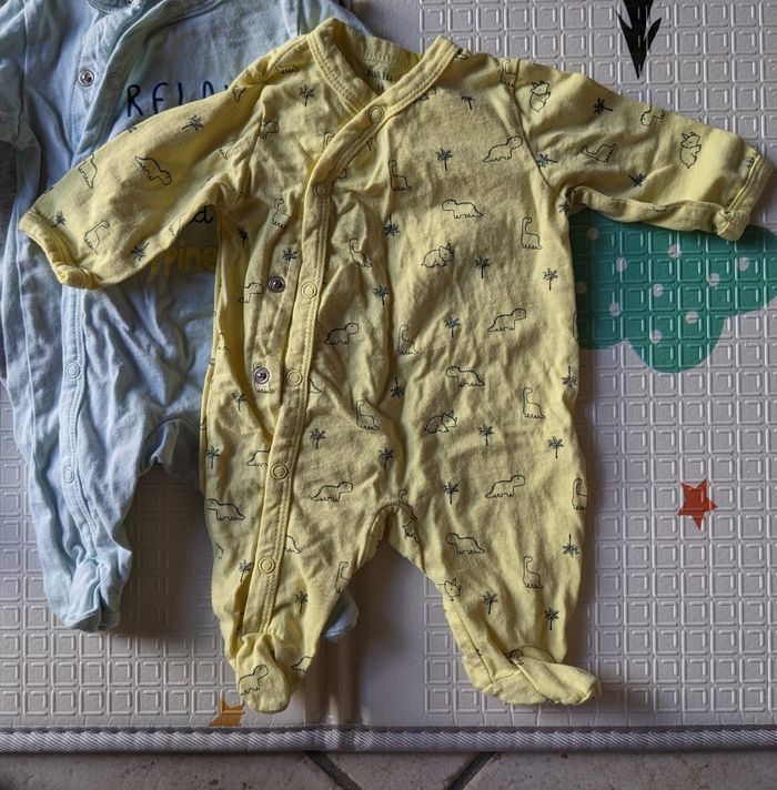 Lot de 3 pyjamas légers 1 mois - photo numéro 2