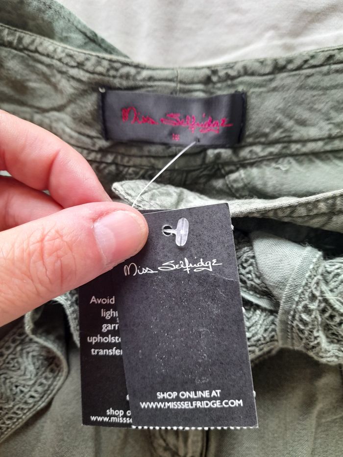 Pantacourt kaki taille 44 miss selfridge - photo numéro 2