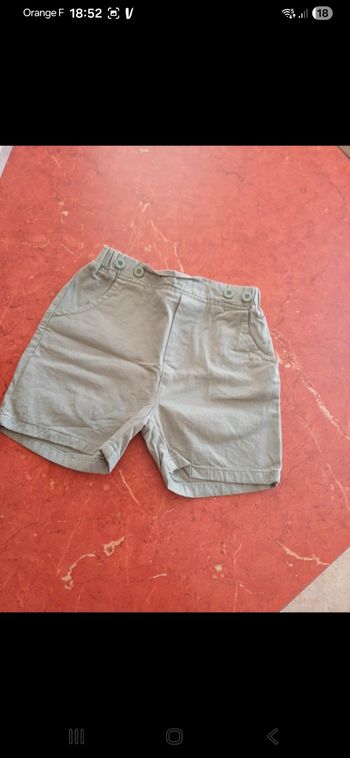 Short garçon taille 4 ans