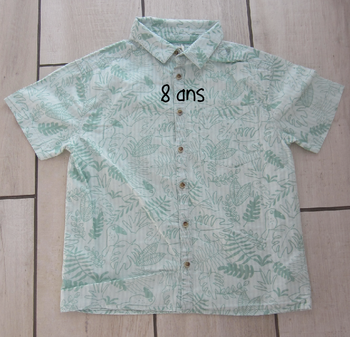 Chemise manches courtes 8 ans