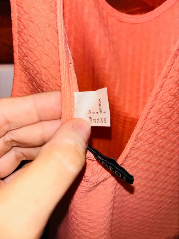 Robe été couleur corail taille 34 - photo numéro 4