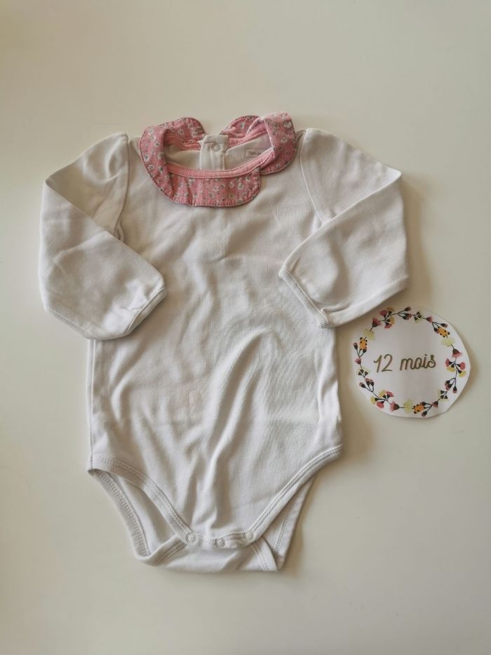 Lot de 3 articles bébé fille 12mois(2 pantalons + 1 bodie)en très bon état sergent major, boutchou - photo numéro 8