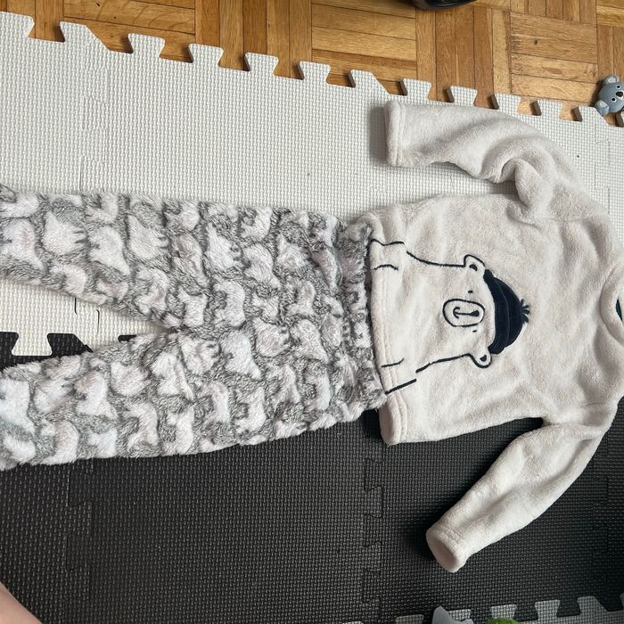 Pyjama polaire ours blanc