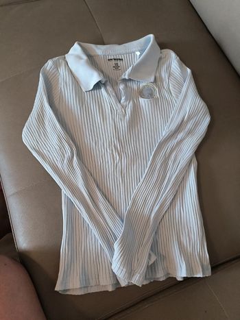 T shirt manches longues bleu ciel 10ans