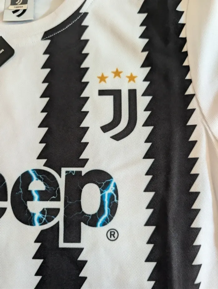 Juventus Maillot de foot Garçon Noir/Blanc Replica. 6 ans - photo numéro 2