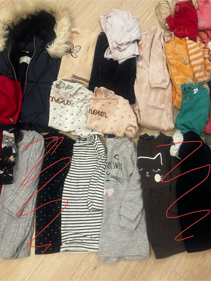 Lot vêtements bébé fille automne hiver 24 mois / 2 ans - photo numéro 3