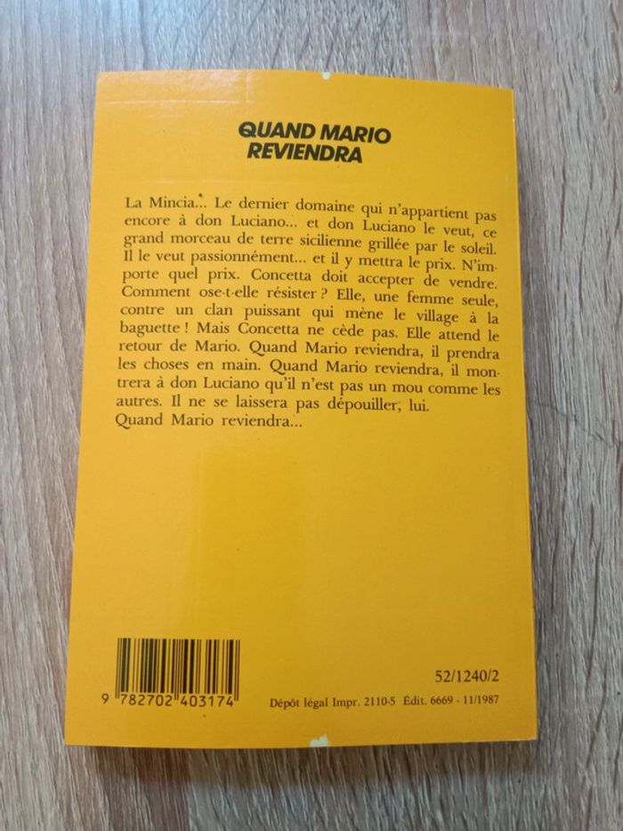 * Exbrayat - Quand Mario reviendra - photo numéro 2