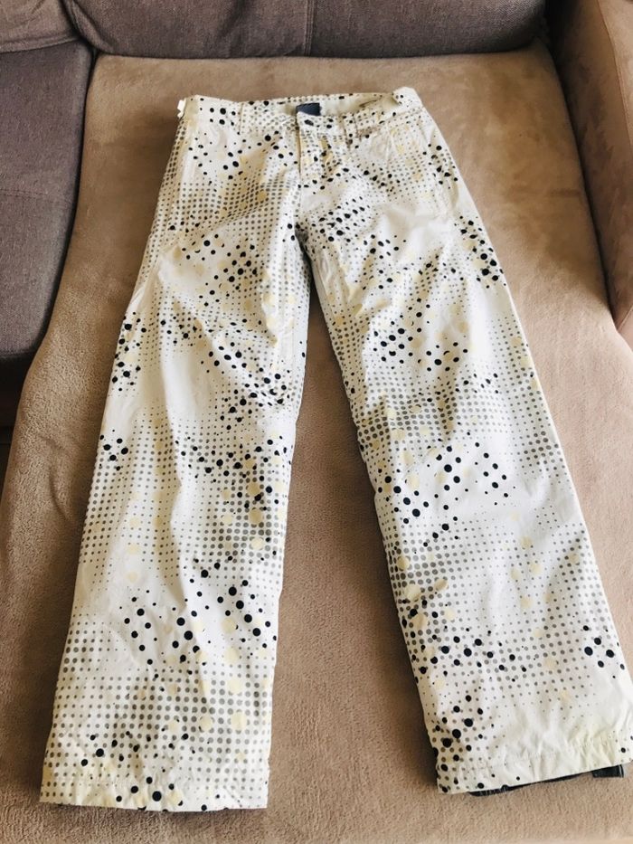 Pantalon ski oakley vintage S blanc motifs