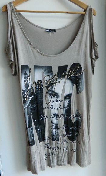 T shirt long T L manches courtes "Pimkie"