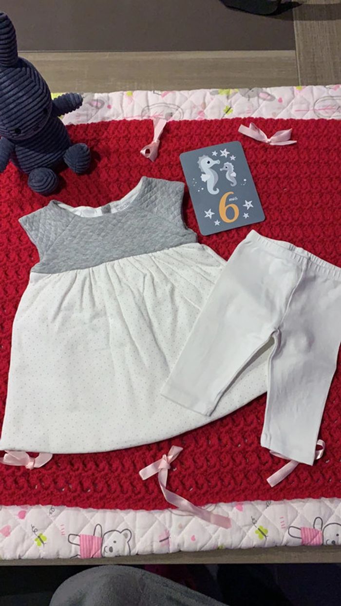 Robe et legging Obaibi 6 mois