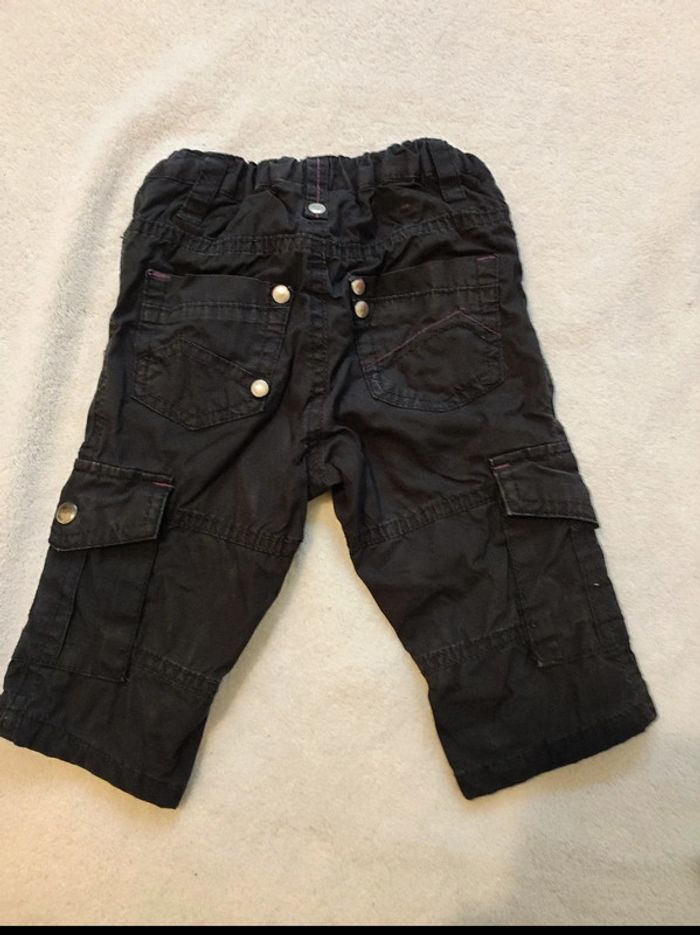 Pantalon cargo noir 9 mois - photo numéro 3