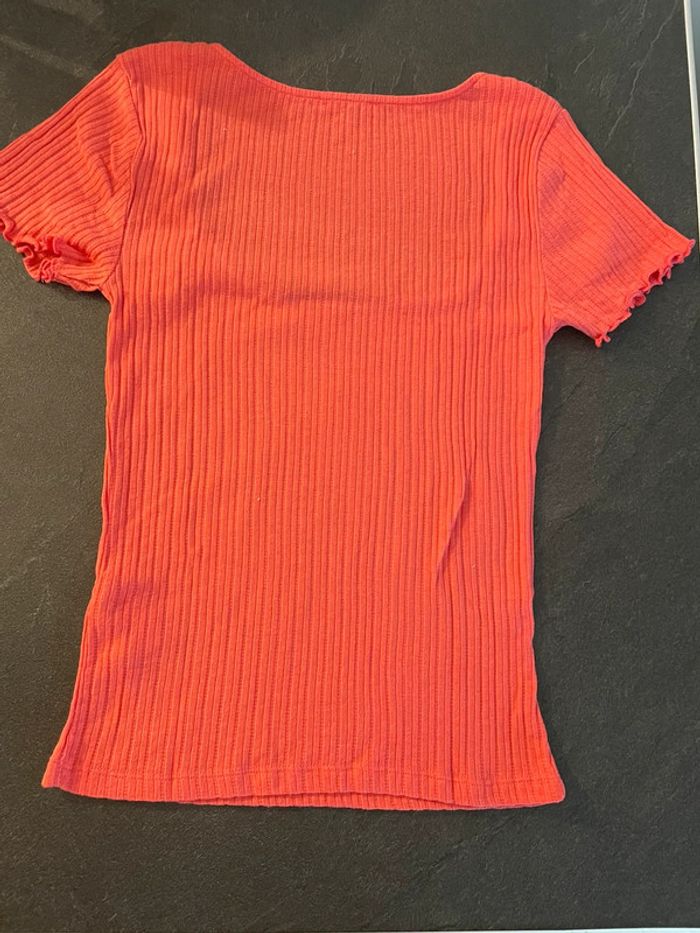 T-shirt corail - photo numéro 2