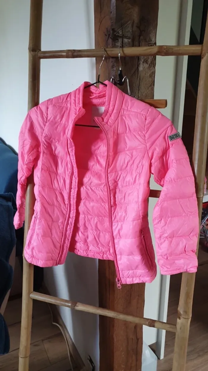 Veste matelassée rose