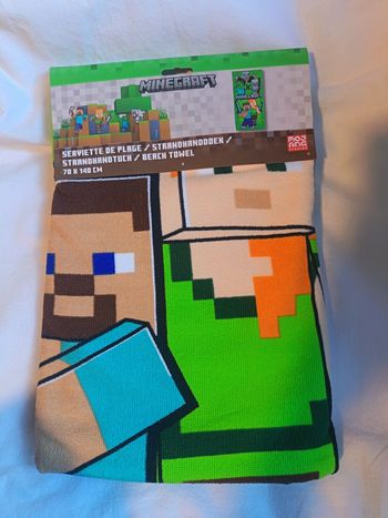 Minecraft Serviette de Plage 70x140cm