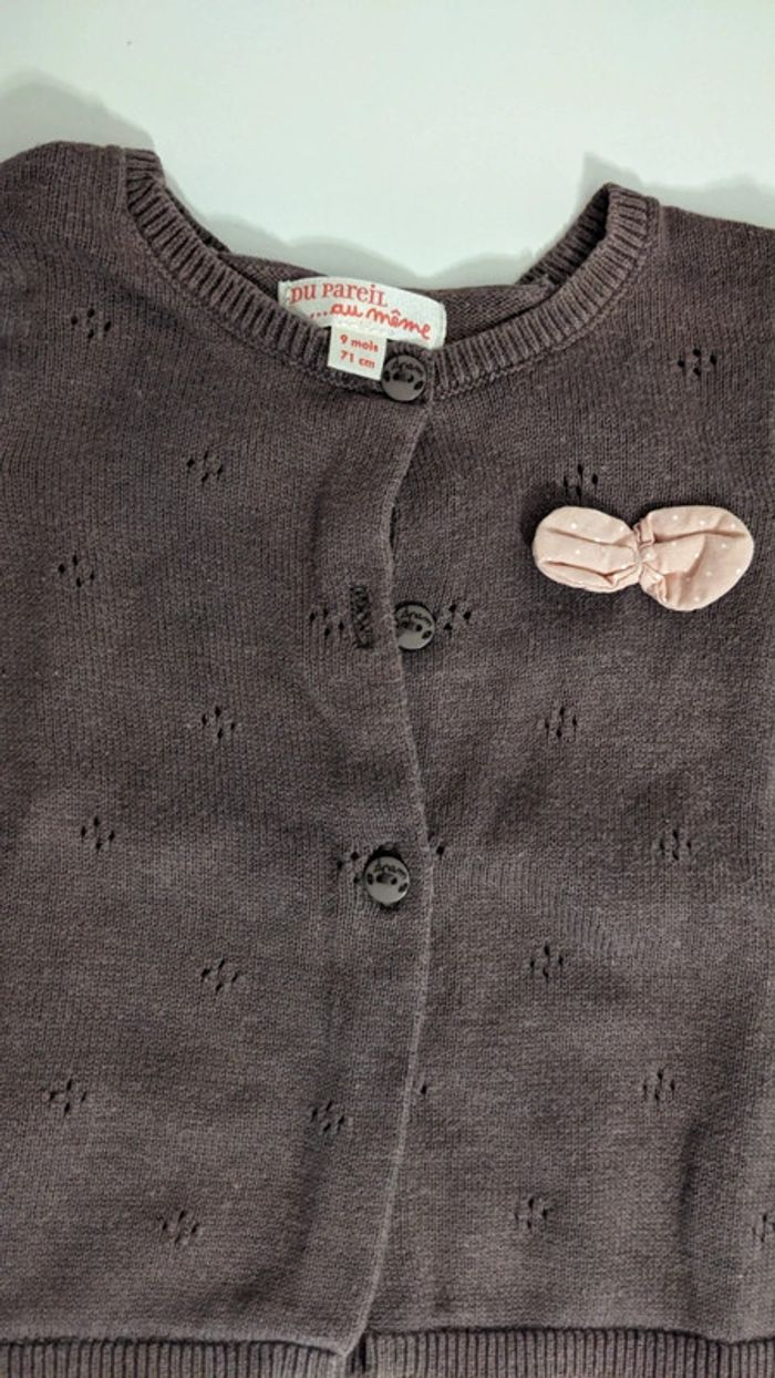 Gilet Marron DPAM 9 Mois - photo numéro 3