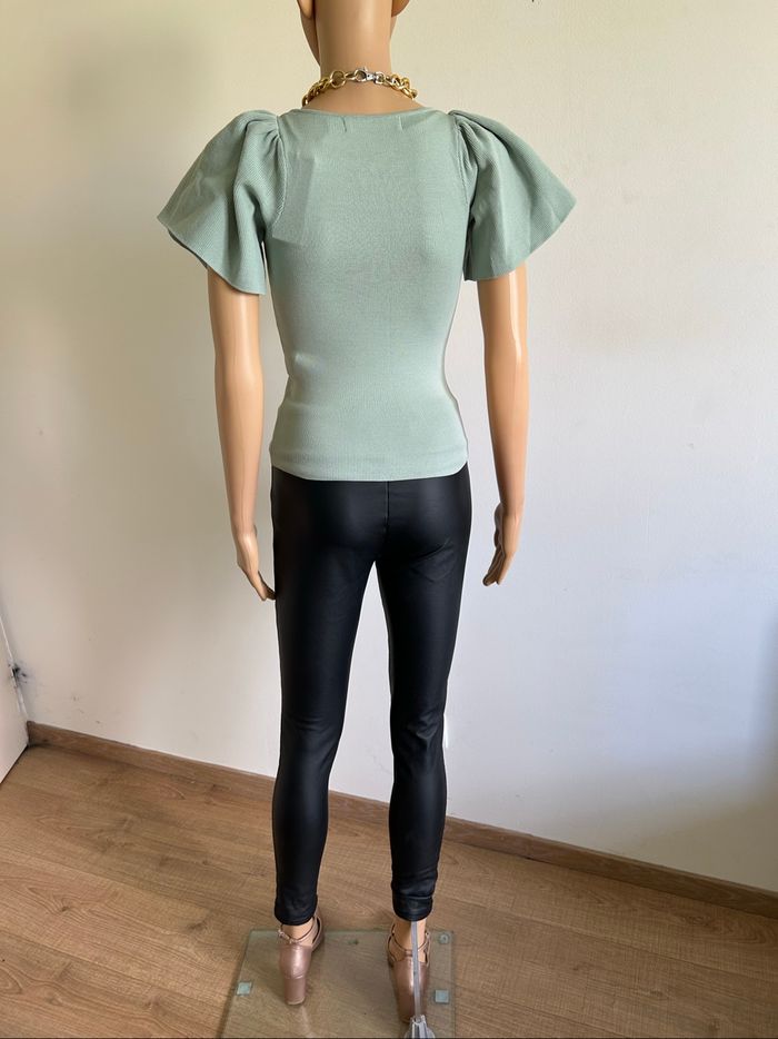 Haut vert neuf à manches courtes Vero Moda taille XS (valeur 30€) - photo numéro 6