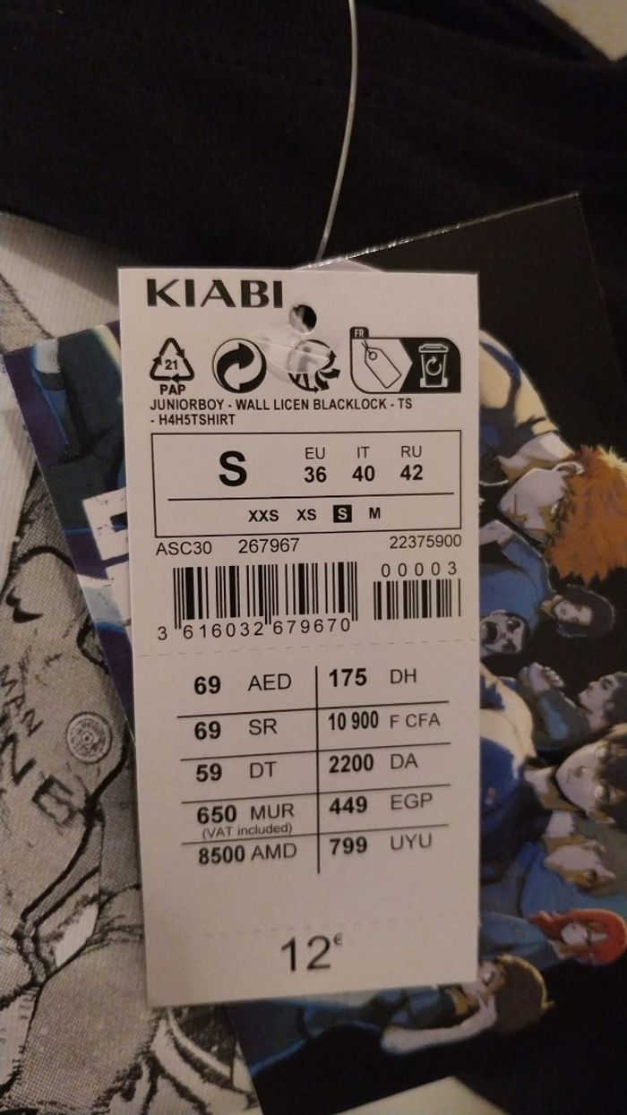 Tee-shirt homme T.S/16 ans Kiabi - photo numéro 5