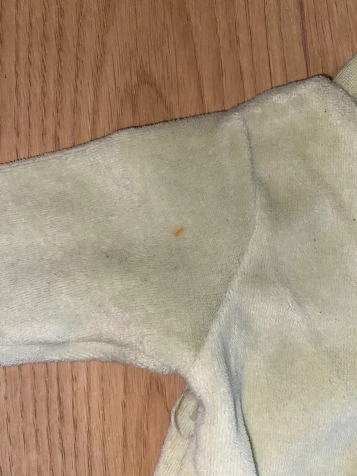 Pyjama vert Pommette - Taille Naissance - photo numéro 4