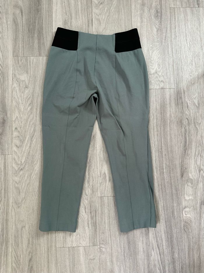 Pantalon taille haute vert eucalyptus et noir Damart T46 3XL - photo numéro 5
