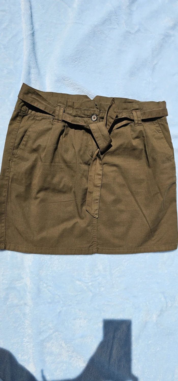 Jupe kaki Etam poches chino taille 40
