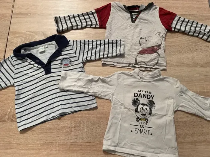Lot de T-Shirt Licence 18 mois
