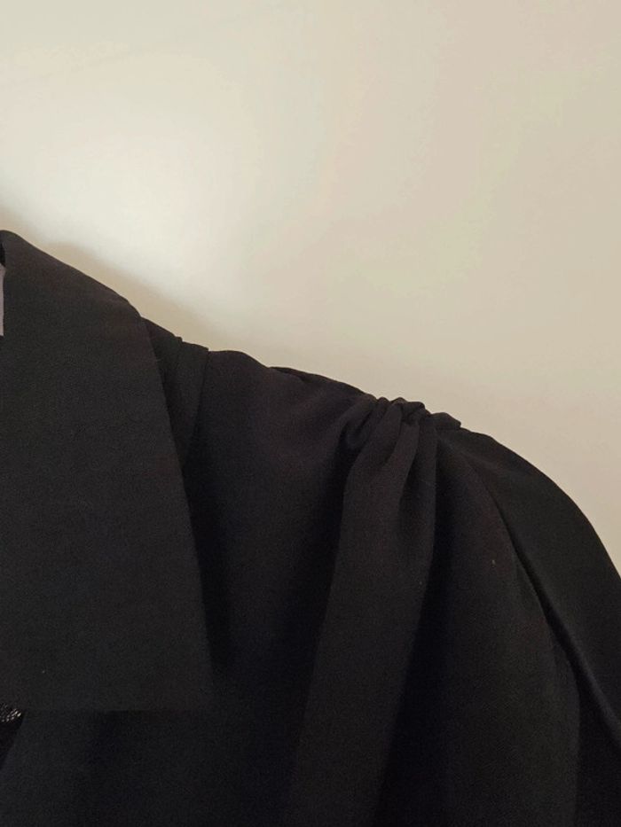 Robe chemise noire à boutons dorés Easy Clothes - photo numéro 5
