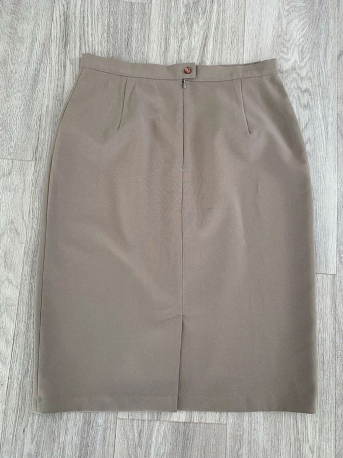 Jupe crayon greige gris beige Damart T40 L - photo numéro 3