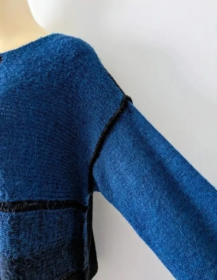 Pull en alpaga laine - Sarah Pacini - taille unique - photo numéro 5