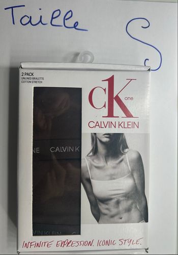  Lot de 2 brassières Calvin Klein – Taille S 