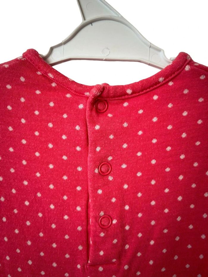 Combishort en coton épais rose à pois blancs - Noukie's 6 mois (68cm) - photo numéro 6