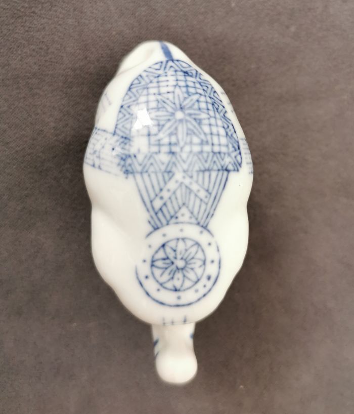 4 éléphants porcelaine bleus et blancs - photo numéro 9