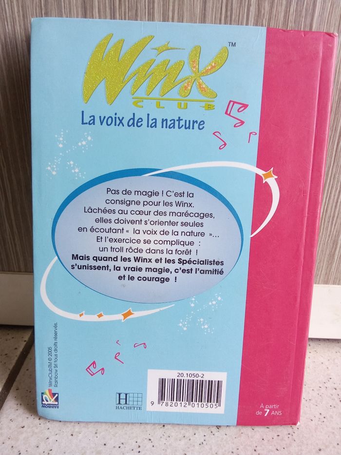 Livre roman bibliothèque rose winx club la  voix de la nature,   numéro  1534 - photo numéro 2