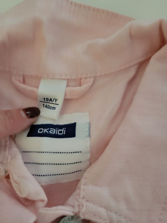 Veste okaidi rose 10 ans neuve - photo numéro 2