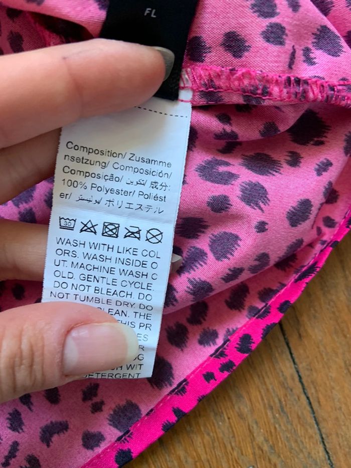 Blouse rose tachetée shein taille m 38 - photo numéro 6