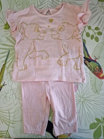 Ensemble tee-shirt + leeging taille 18mois