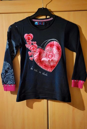 🟣 9 / 10 ans Pull Desigual Coeur 🟣