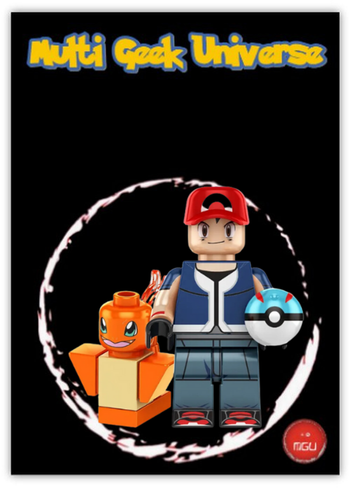 Personnage Pokémon Block Légo - Dresseur et Salamèche