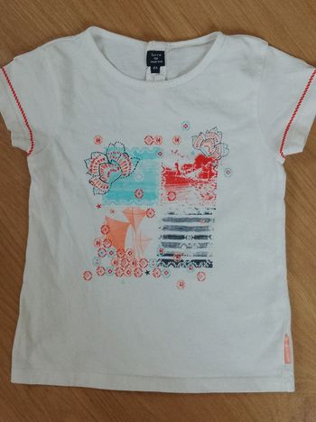 T-shirt fille 4 ans Terre de Marins