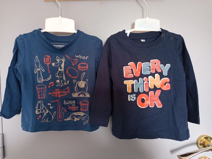 Lot t-shirt 12 mois